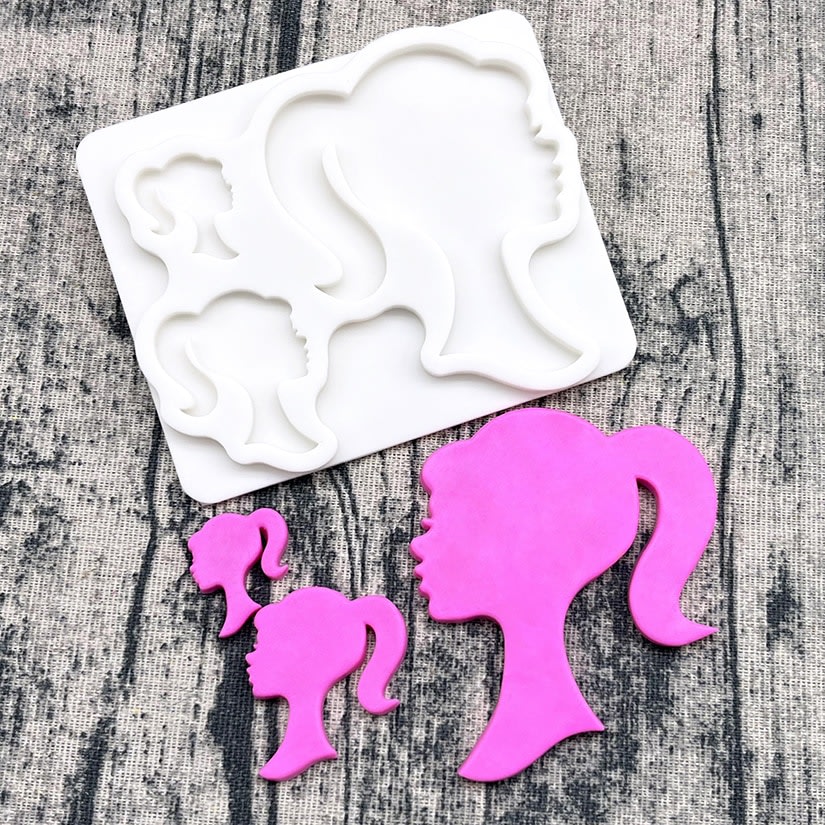 Molde Fondant Barbie N°2 Silicona 0