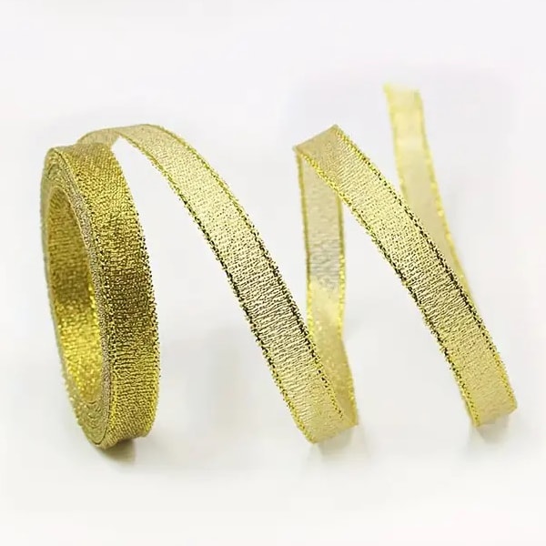 Cinta de Tela para Lazo Liso Dorado 5 mts. 3