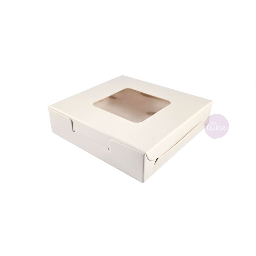 Caja Cartulina 10x10x2.5 cm. Blanca 2