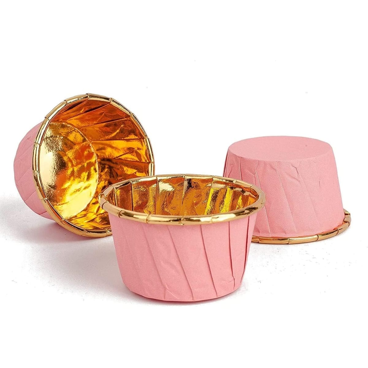 Capsulas Plegadas Cupcake Rosado 20 Unidades 0