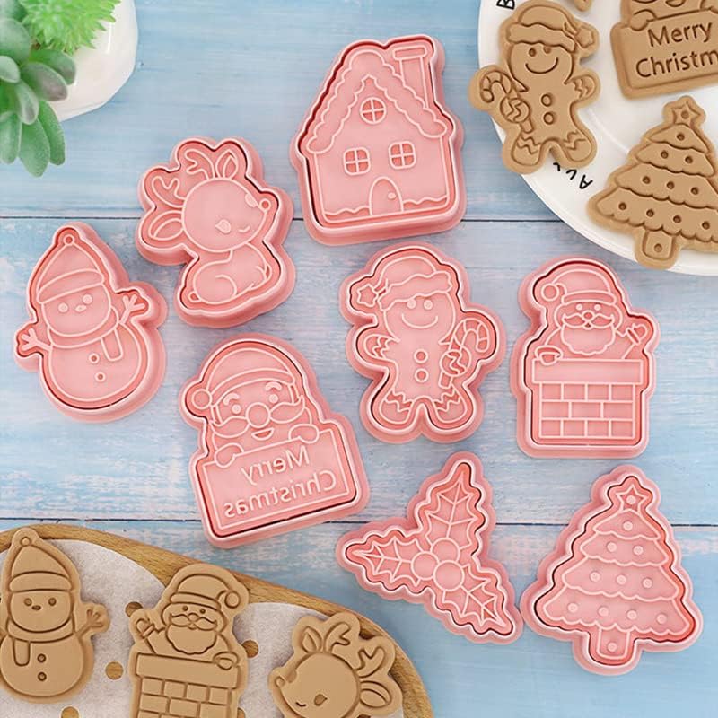 Set Cortador Marcador Navidad N°7 - 8 Diseños2
