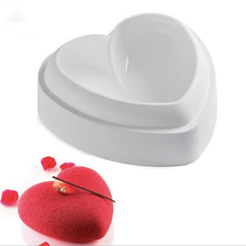 Molde Silicona Corazón Liso Grande 0