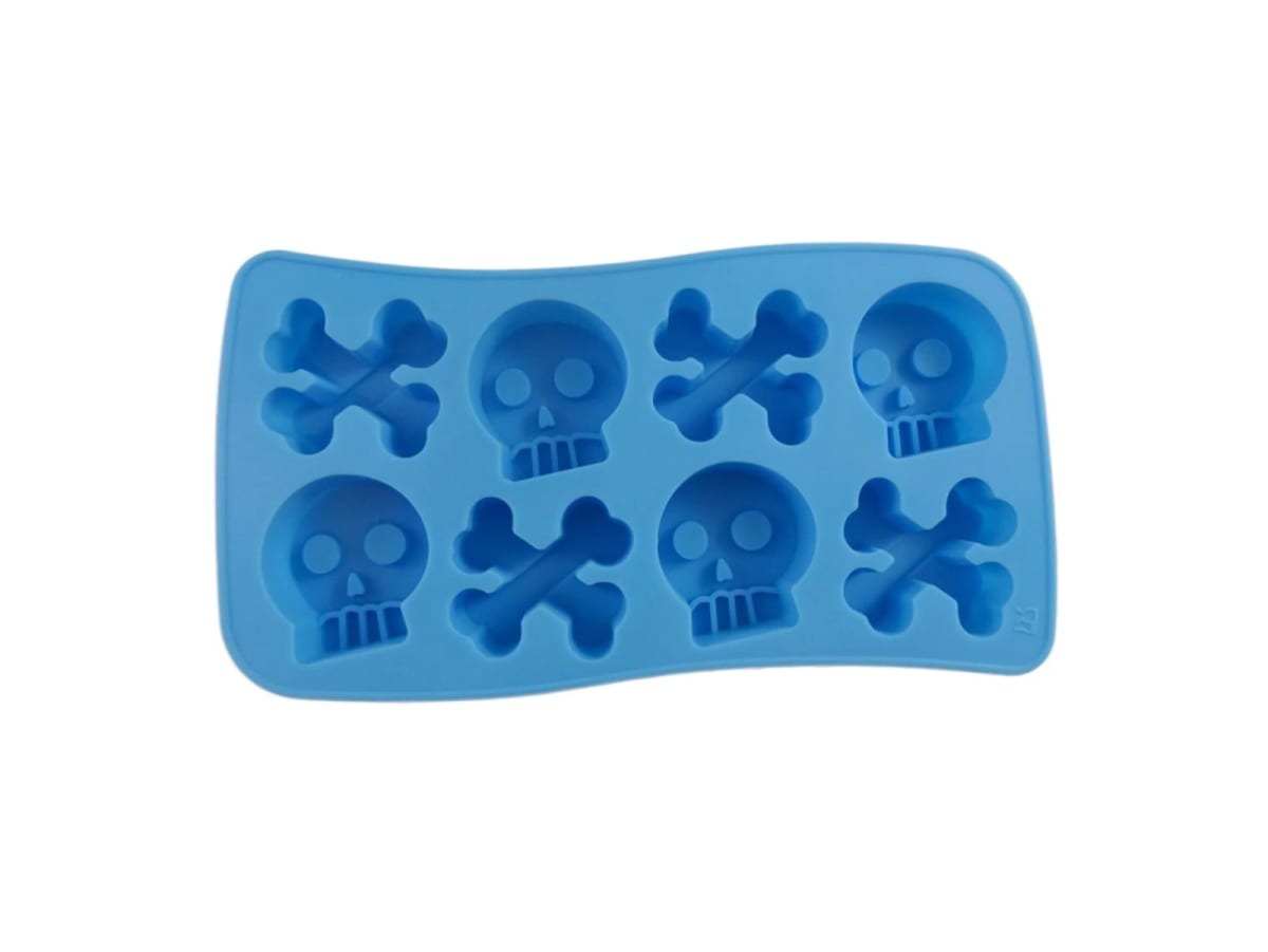 Molde Silicona Calaveras y Huesos 8 Cavidades 0