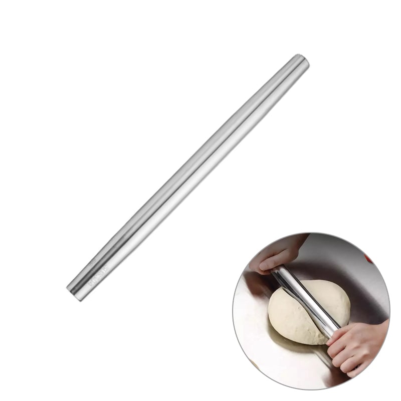 Rodillo Uslero Acero Inoxidable Liso 42,5 cm. 0