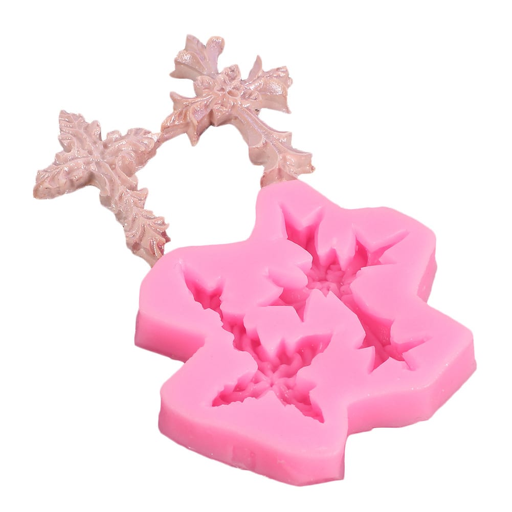 Molde Fondant Cruz Silicona 0