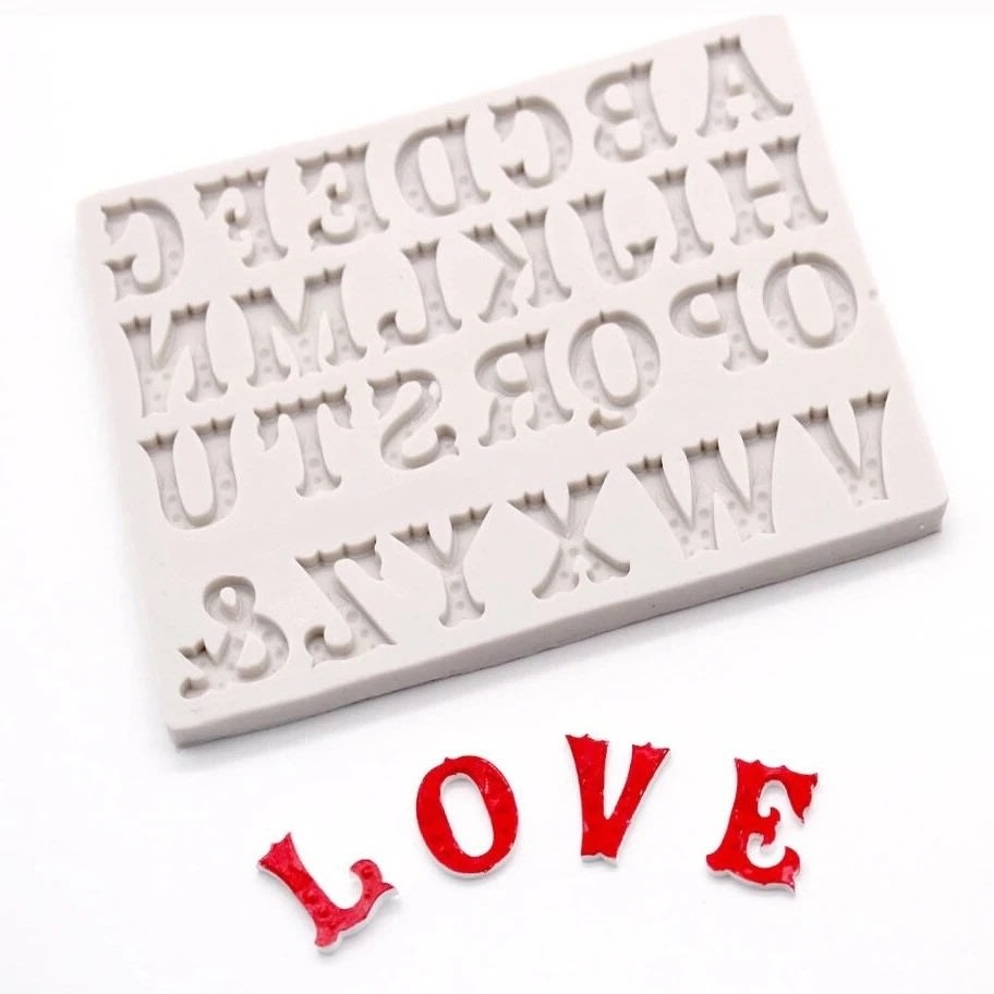 Molde Fondant Letras Circus Silicona 0