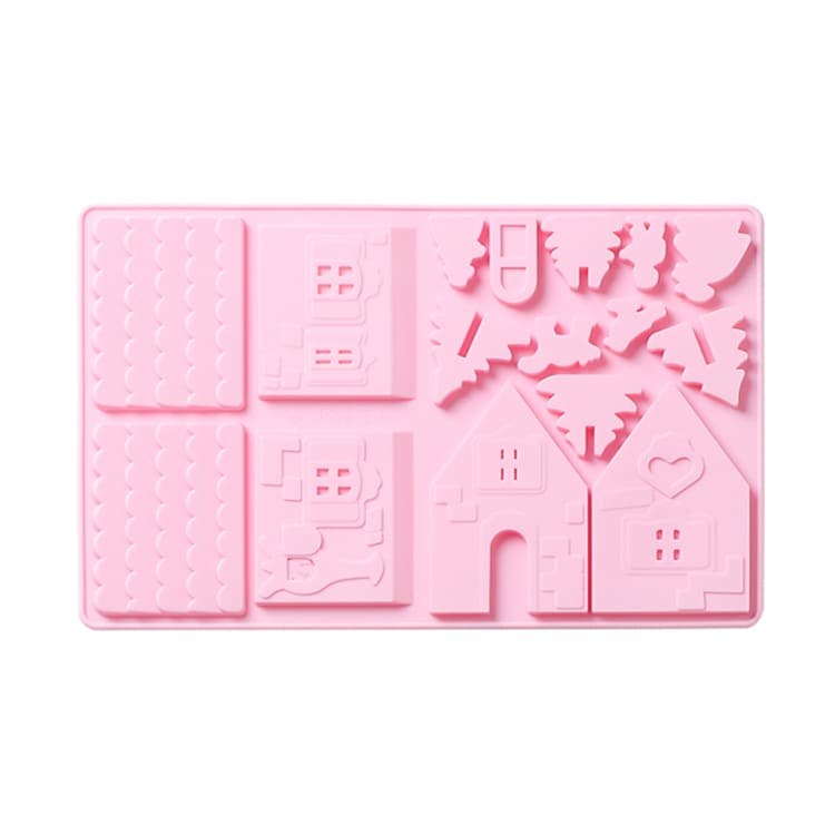 Molde Silicona Casa Jengibre Mini 0