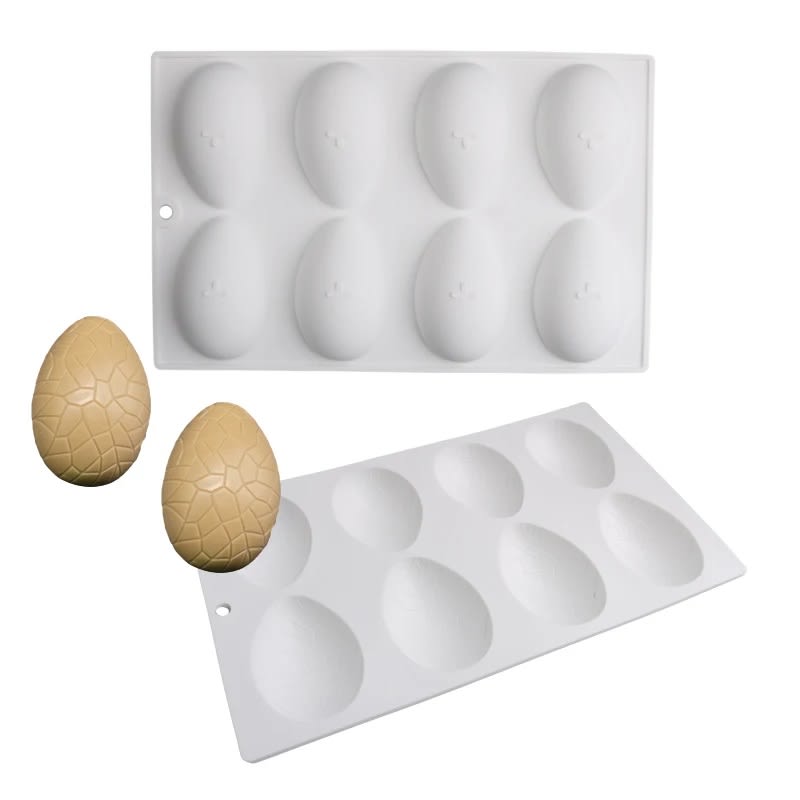Molde Huevos Craquelados 8 Cavidades Silicona 2