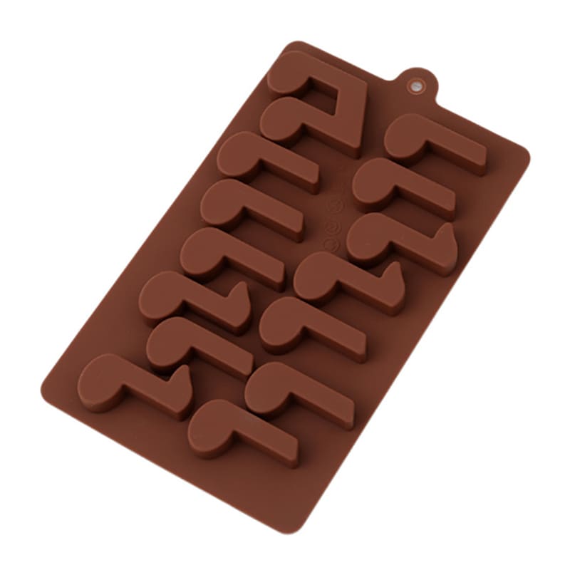 Molde Chocolate Notas Musicales Silicona 0