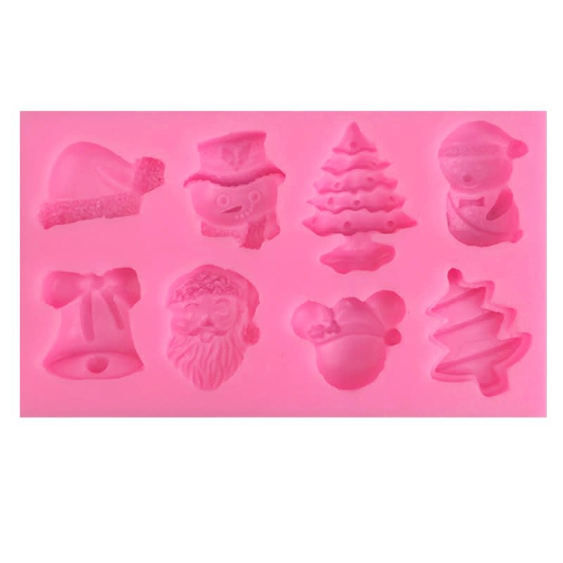 Molde Fondant Navidad N°4 Silicona 0