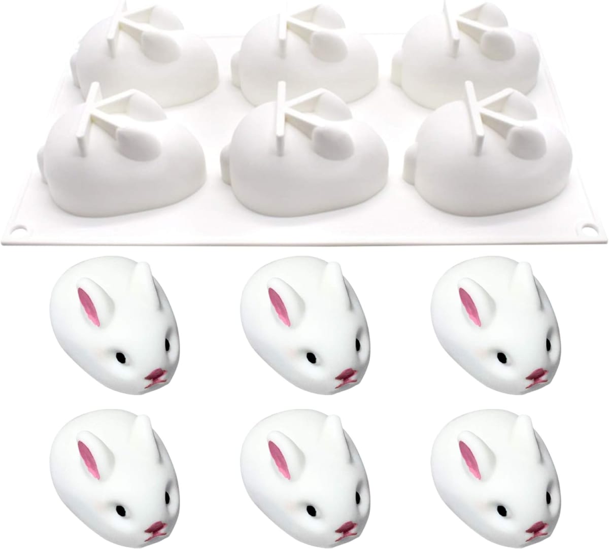 Molde Conejo 6 Cavidades 0