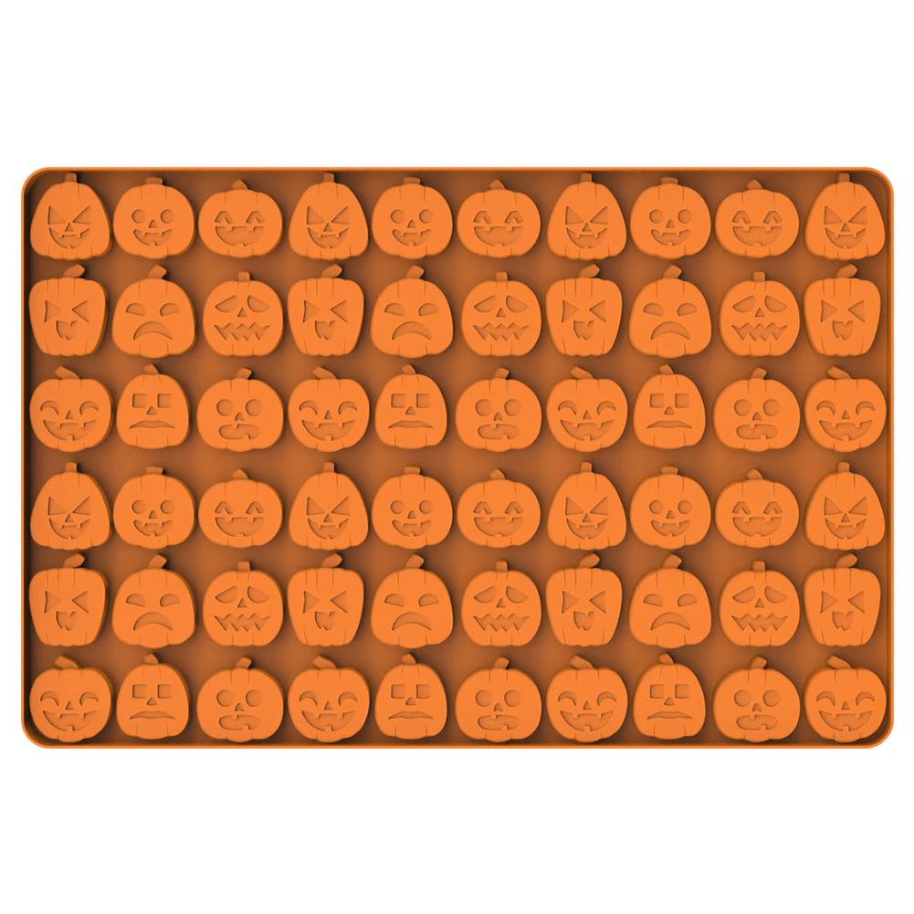 Molde Chocolate Silicona Calabazas N°3 60 Cavidades 0