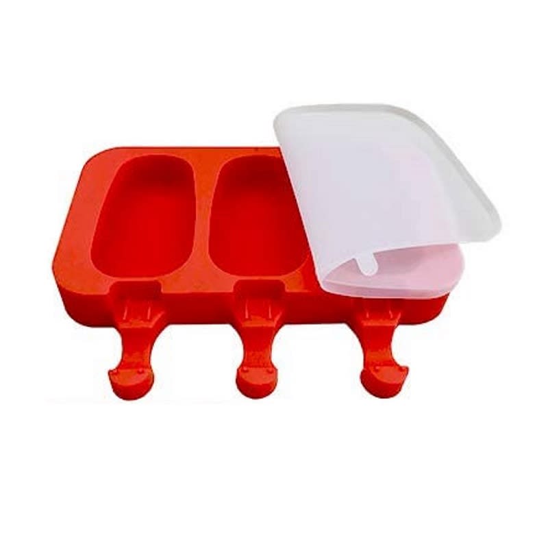Molde Helado Cakesicles Liso 3 Cavidades Silicona 0