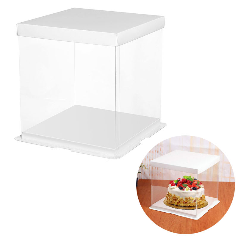 Caja Torta Transparente 29.5 x 29.5 x 31.5 cm. 5