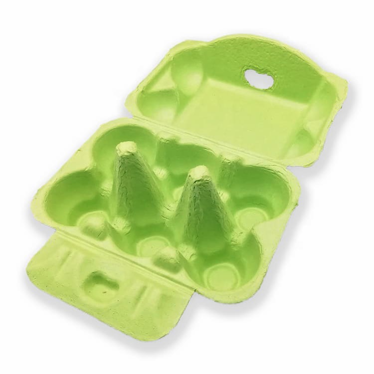 Caja para 6 Huevos Cartón Verde Pistacho 6 Unidades 1