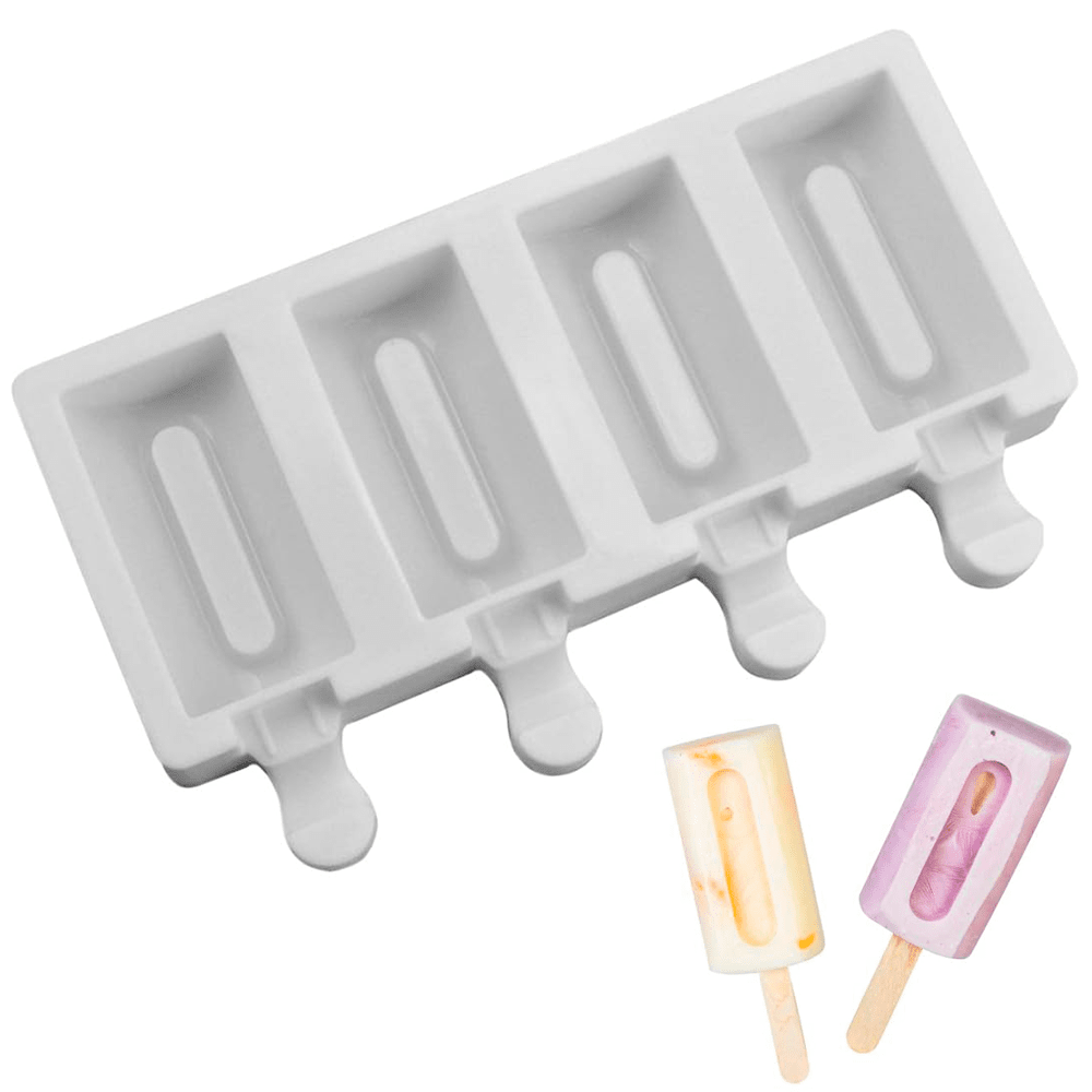 Molde Helado Cakesicles Rectangular Liso Silicona 0