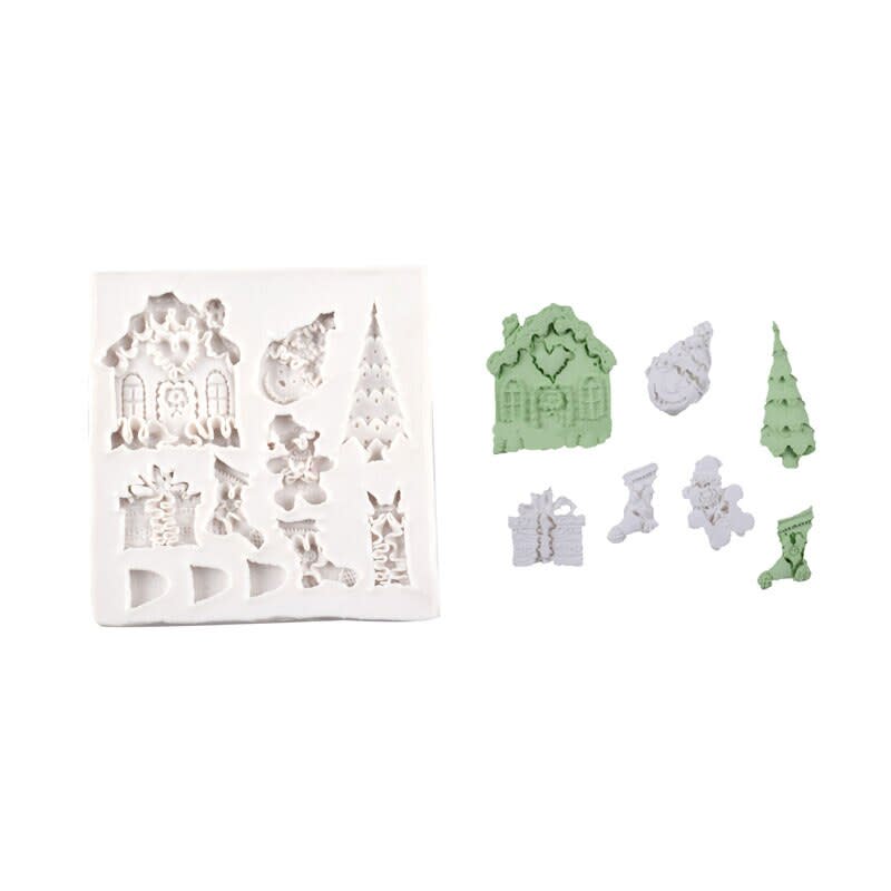 Molde Fondant Navidad N°3 Silicona 0