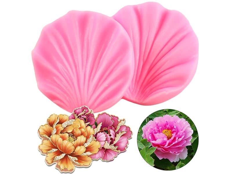Molde Fondant Nervadura Peonia Silicona 0