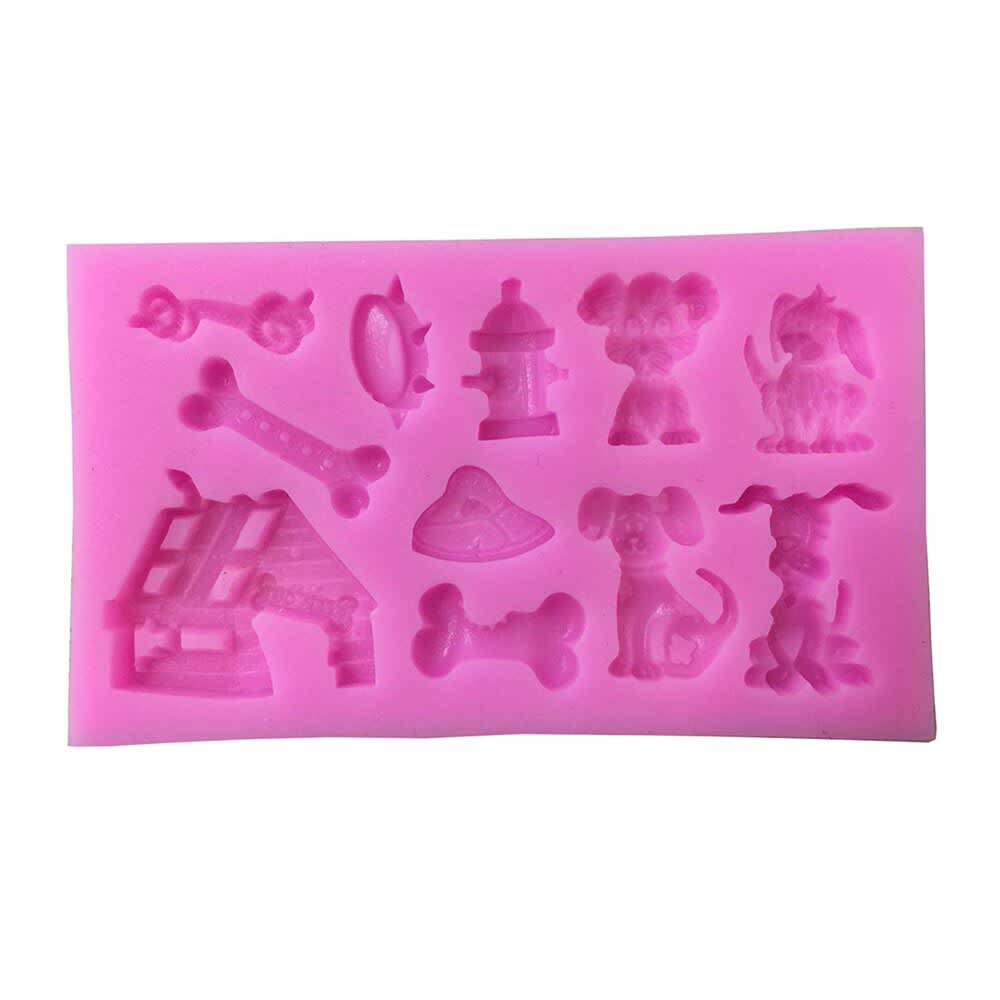 Molde Fondant Perros Silicona 0