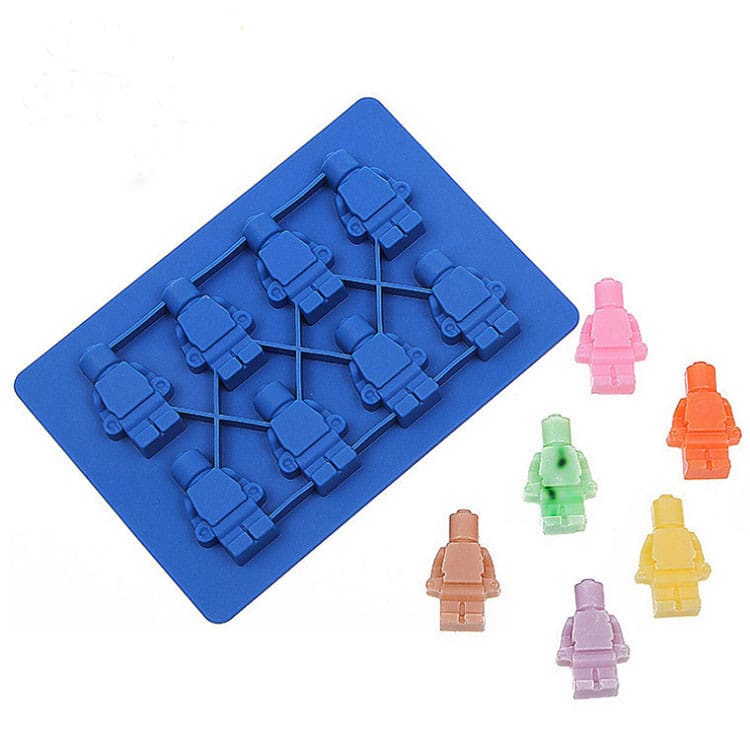 Molde 8 Figuras de Lego Silicona 0