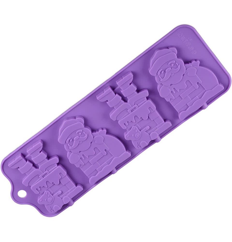 Molde Silicona Paleta Santas Grande 0