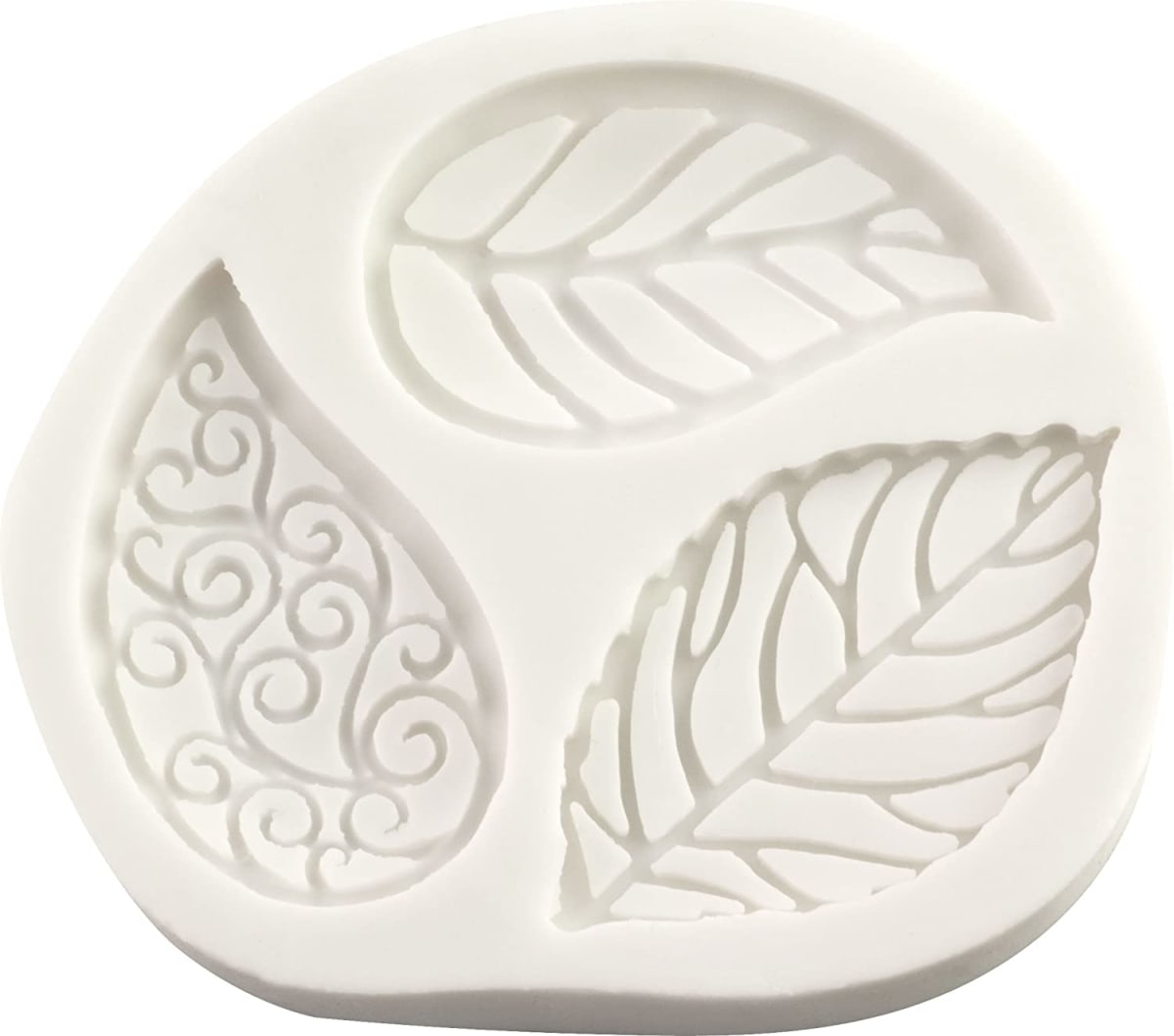 Molde Fondant 3 Hojas Silicona 0