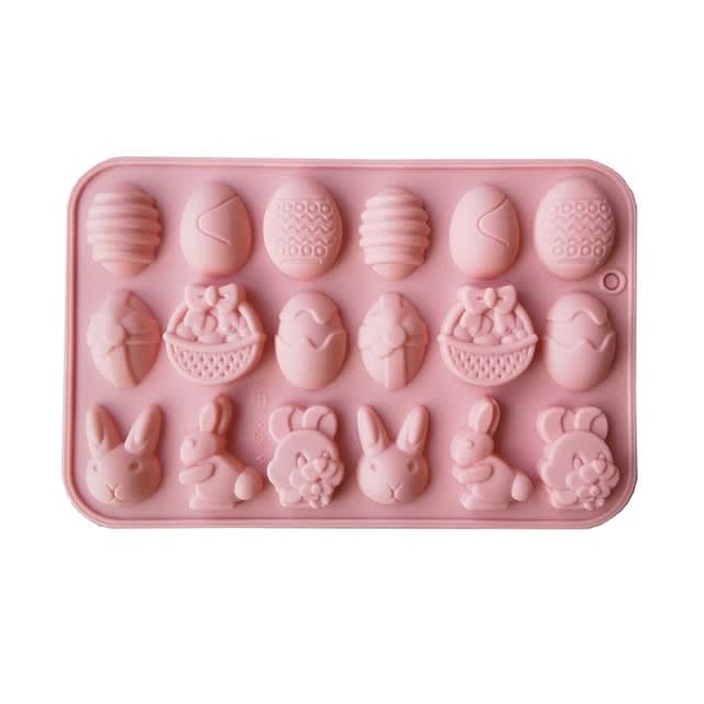 Molde Chocolate Silicona Huevos y Conejos Pascua 0