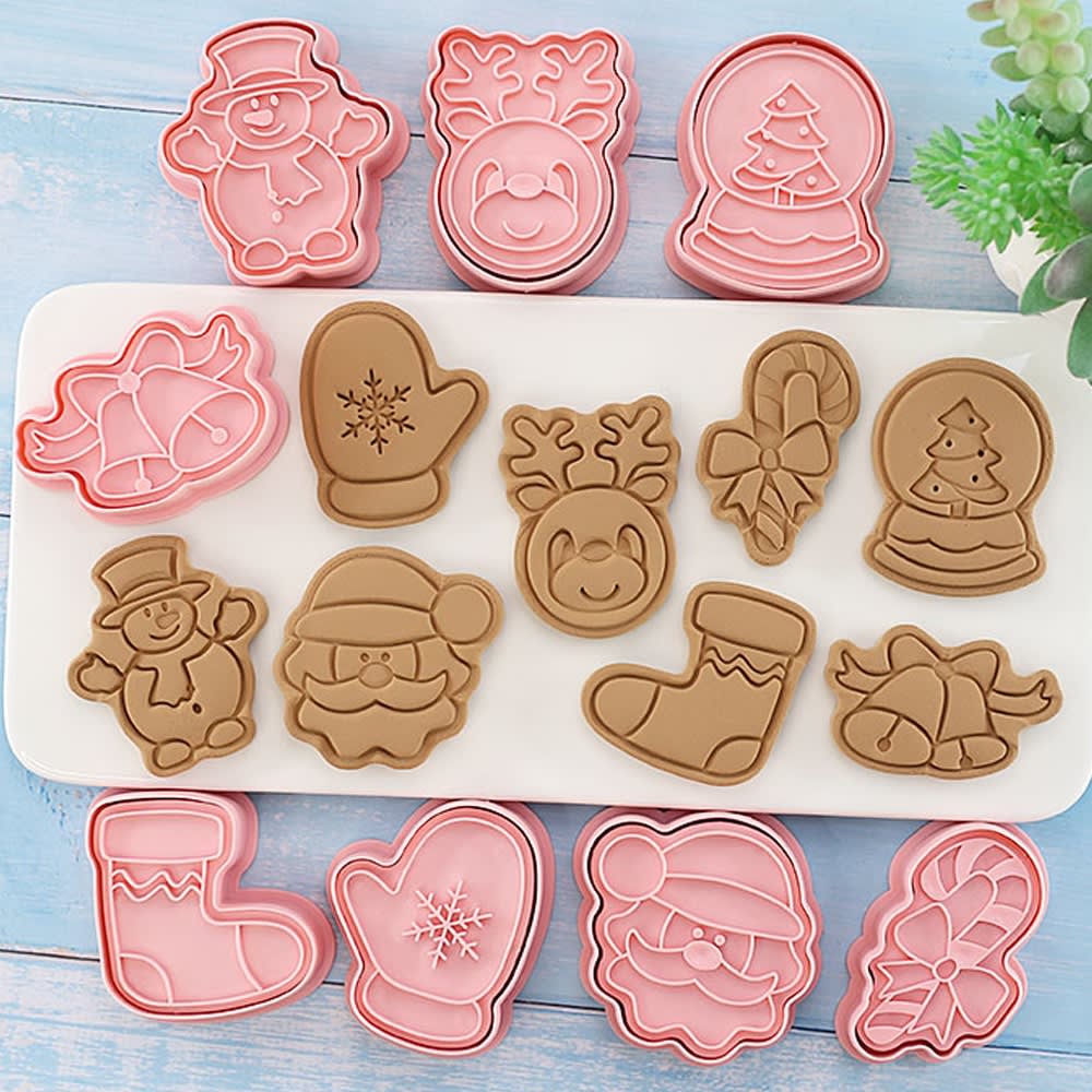 Set Cortador Marcador Navidad N°4 8 Diseños2