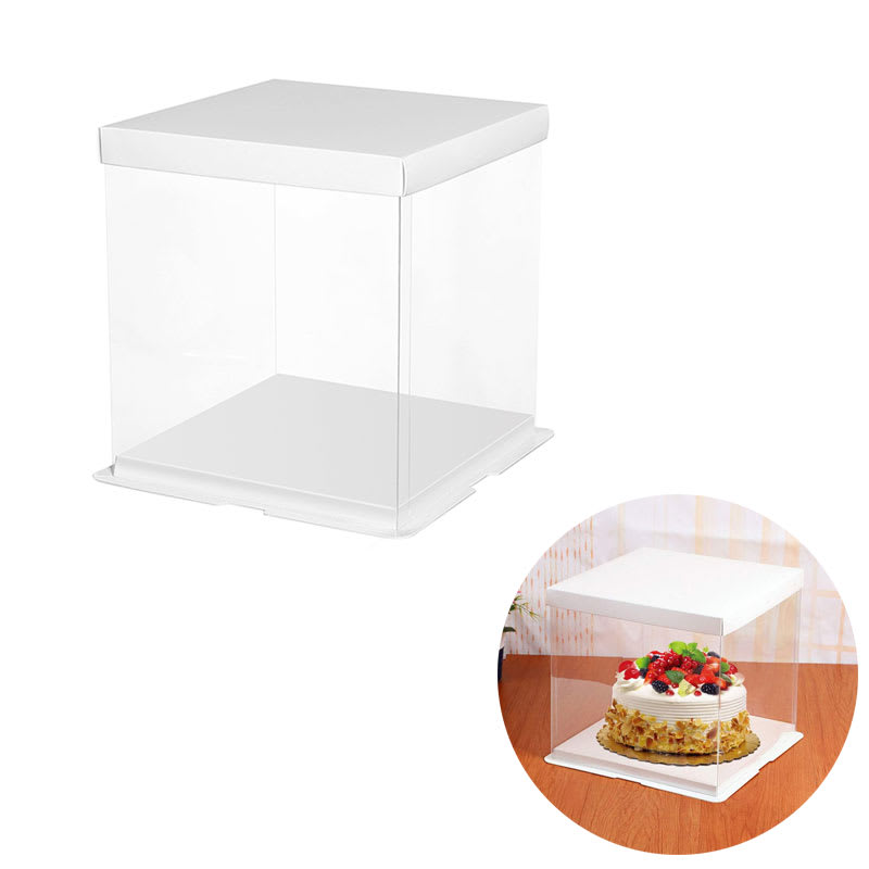 Caja Torta Transparente 21.5 x 21.5 x 23 cm. 4