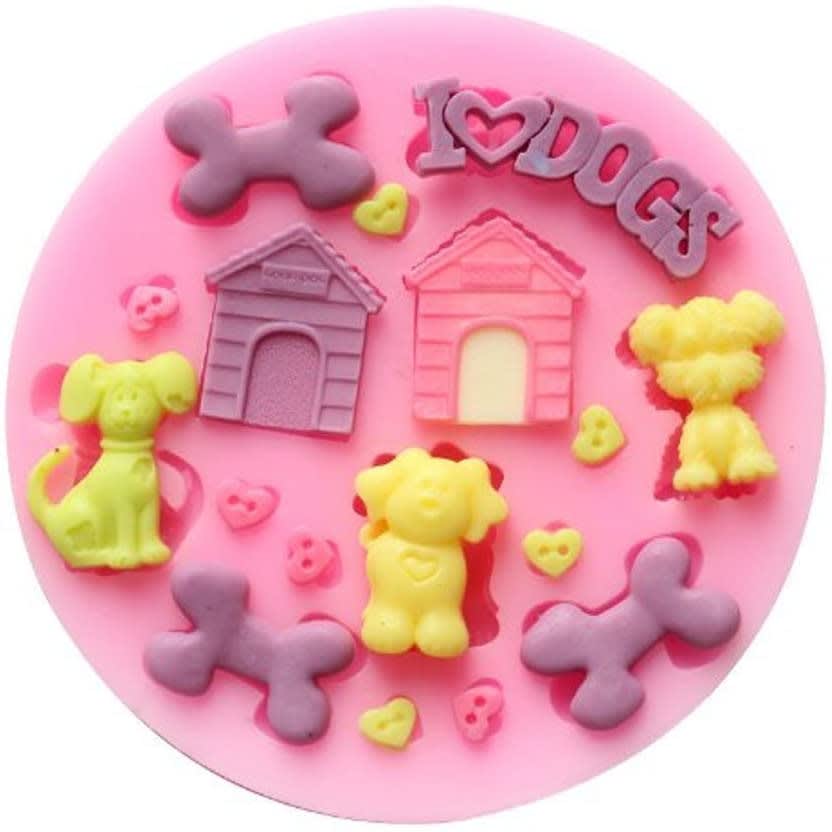 Molde Fondant DogLover Perros Silicona 0
