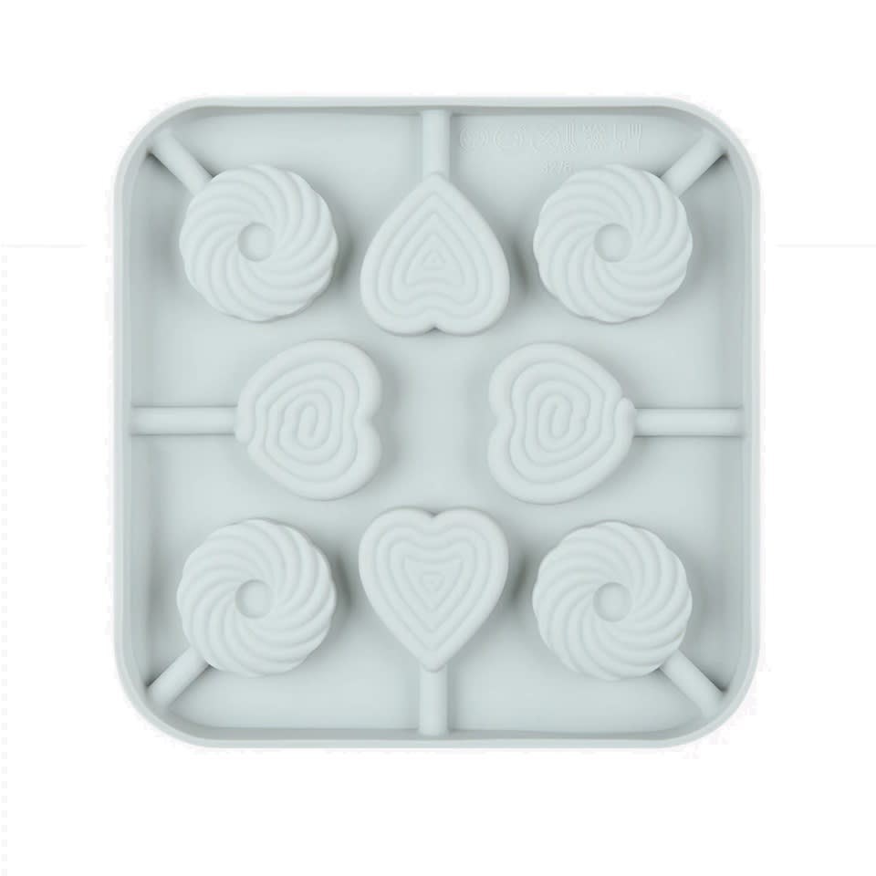 Molde Silicona Paletas Corazón y Roscas 0