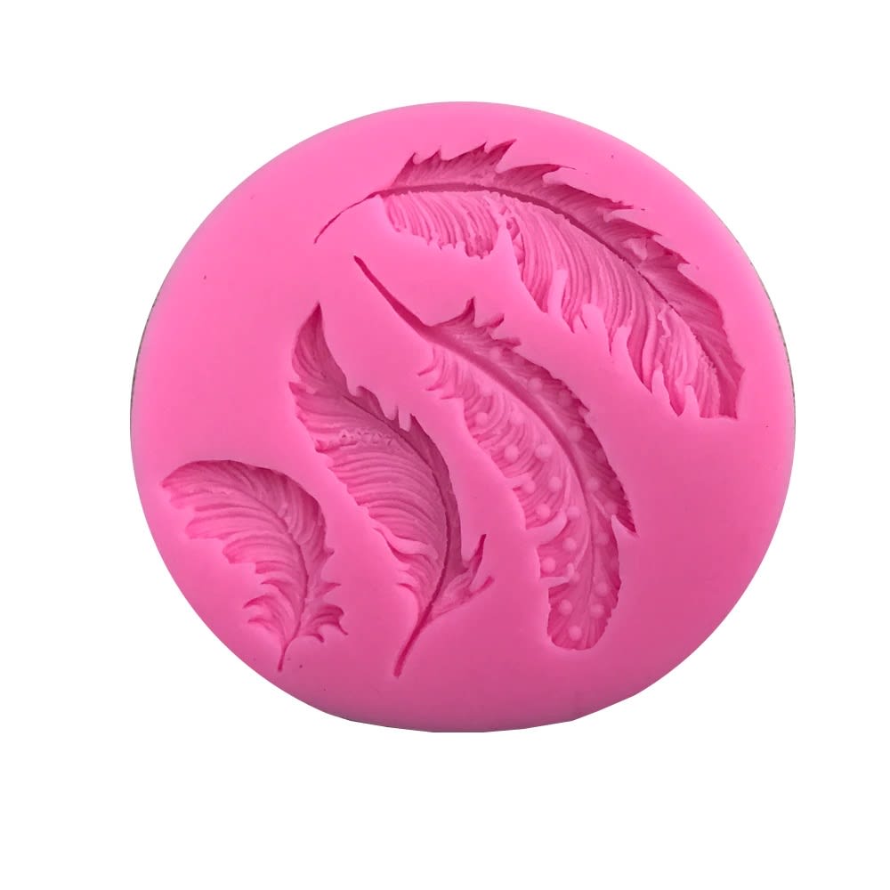 Molde Fondant Plumas N°2 Silicona 0