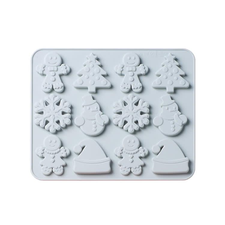 Molde Silicona 12 Figuras de Navidad 0