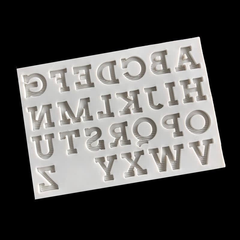 Molde Fondant Mayúsculas Lineas Silicona 0