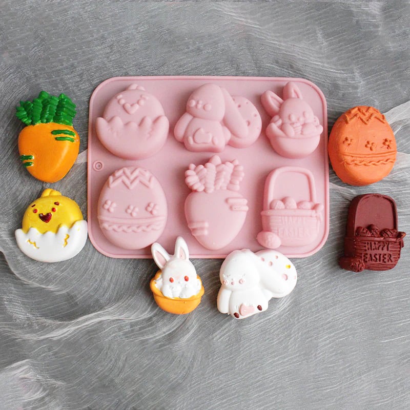 Molde Silicona Pascua N°2 6 Cavidades2