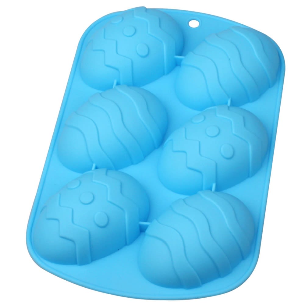 Molde Silicona Huevos con Diseños 6 Cavidades 0