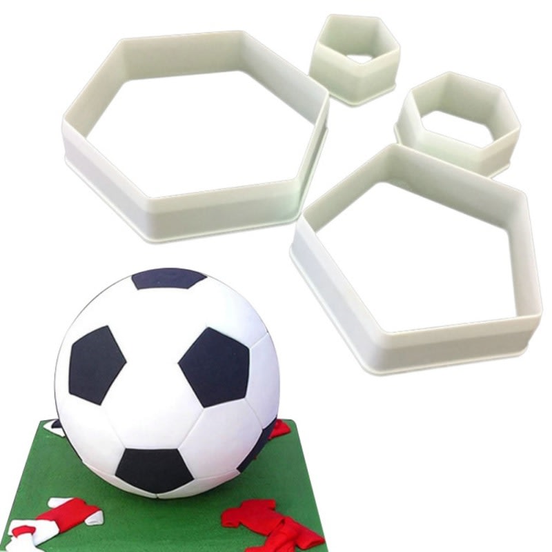 Set Cortadores Pelota de Fútbol 4 Piezas 0