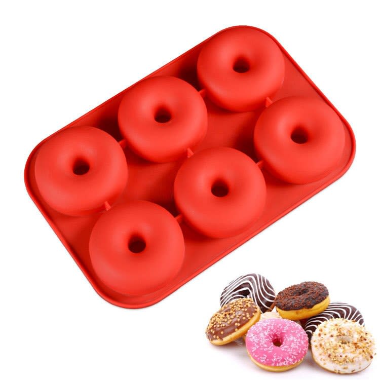 Molde para 6 Donuts Silicona 0