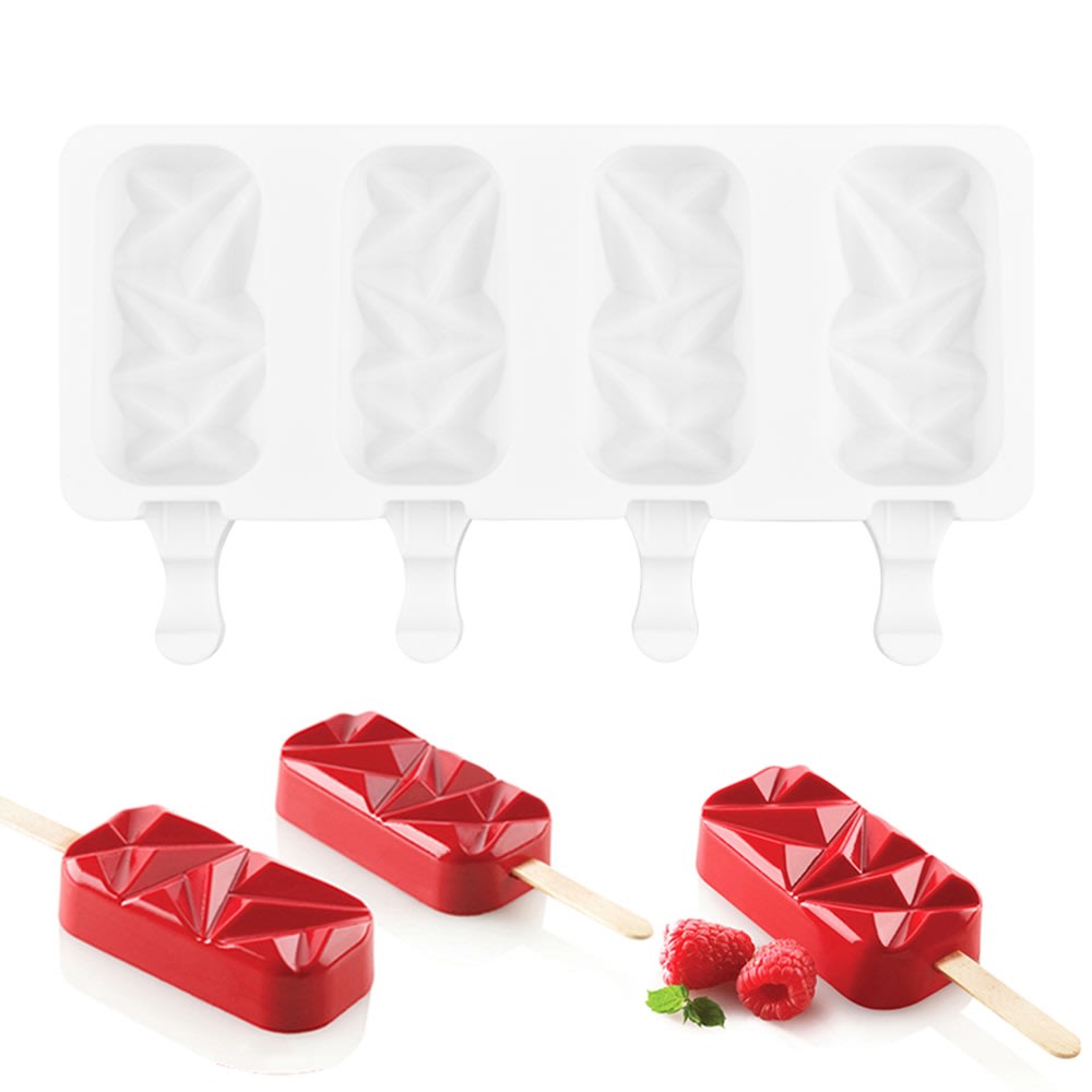 Molde Helado Cakesicles Diamante 4 Cavidades 0