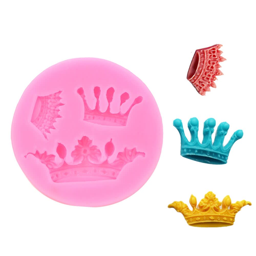 Molde Fondant 3 Coronas Silicona 0