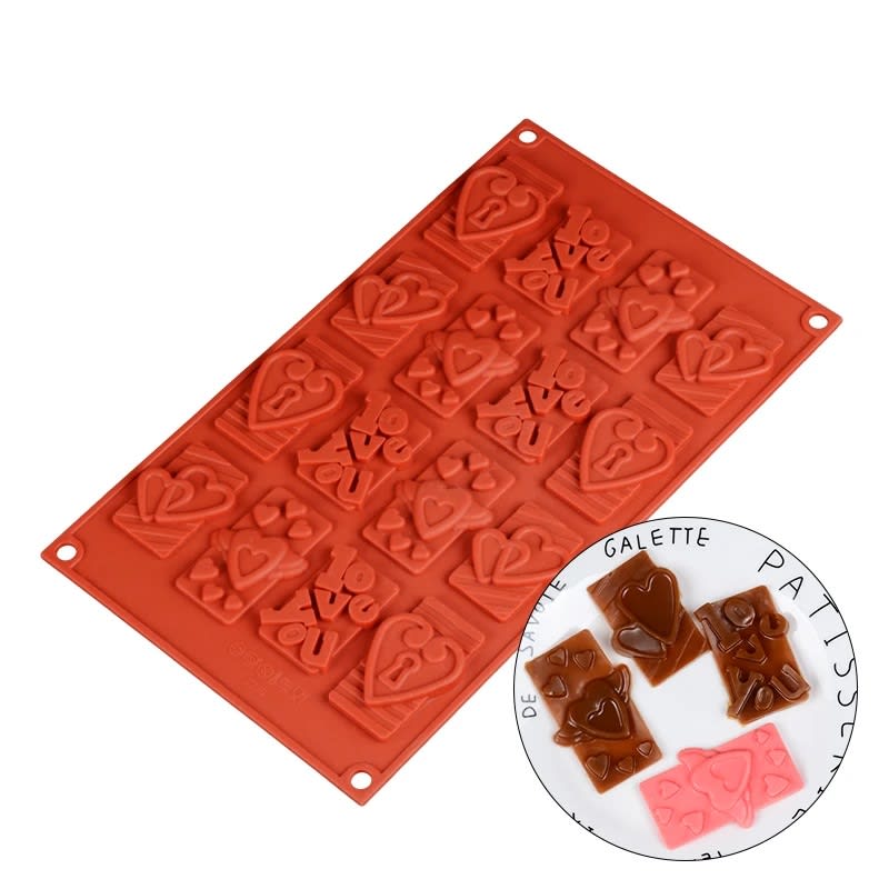 Molde Tabletas Amor Silicona 0