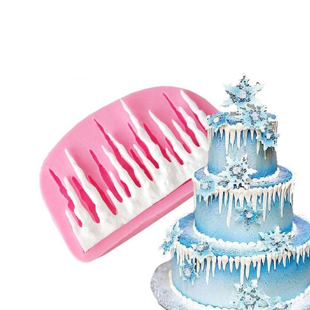 Molde Fondant Carámbanos de Hielo Silicona 0