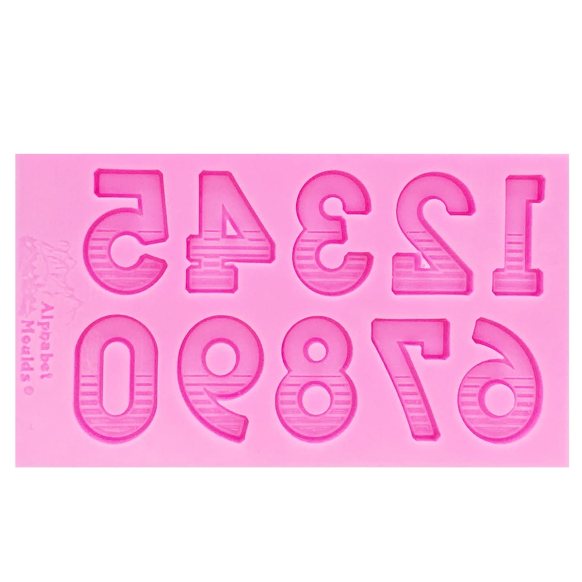 Molde Fondant Números Lineas Silicona 0