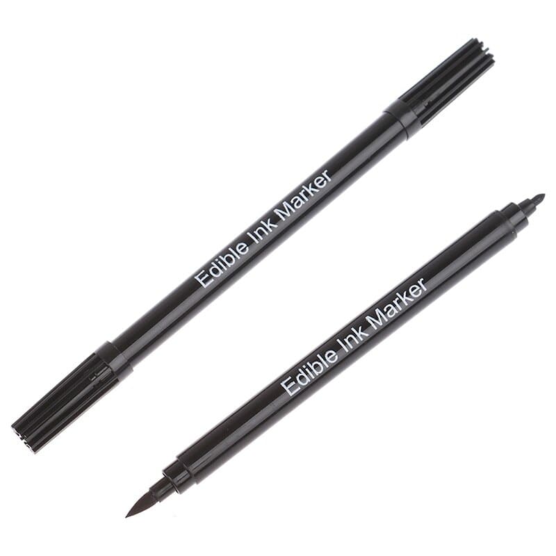 Marcador Doble Punta Fina/Pincel Negro2