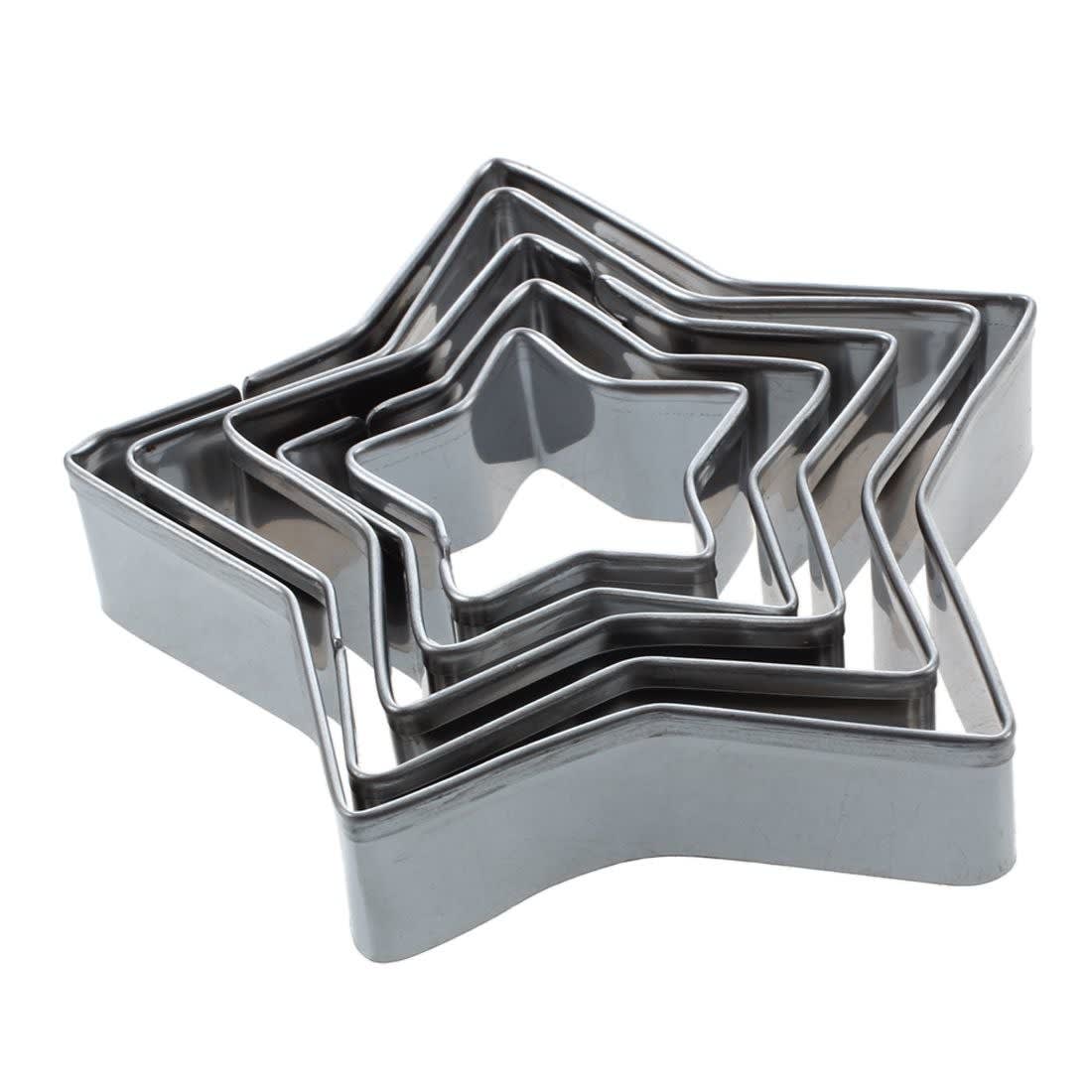 Set Cortadores Metálicos Estrellas 5 Piezas 1