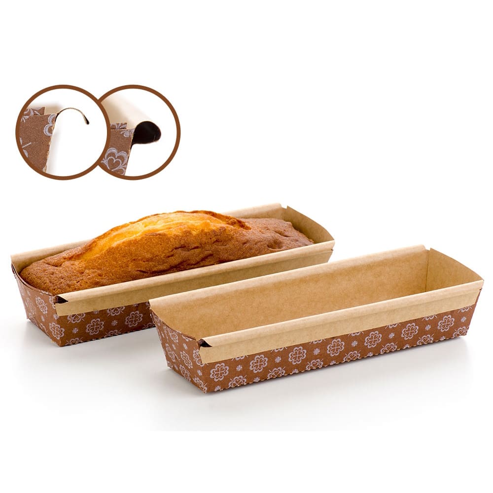 Molde Papel Rectangular 18,6x5x4 cm. 250 gr. 10 Unidades3