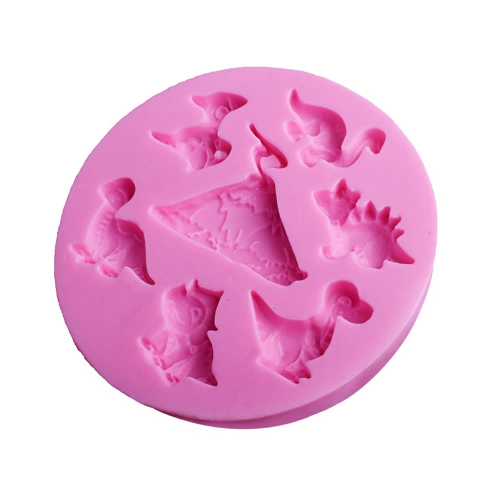 Molde Fondant Dinosaurios Silicona2