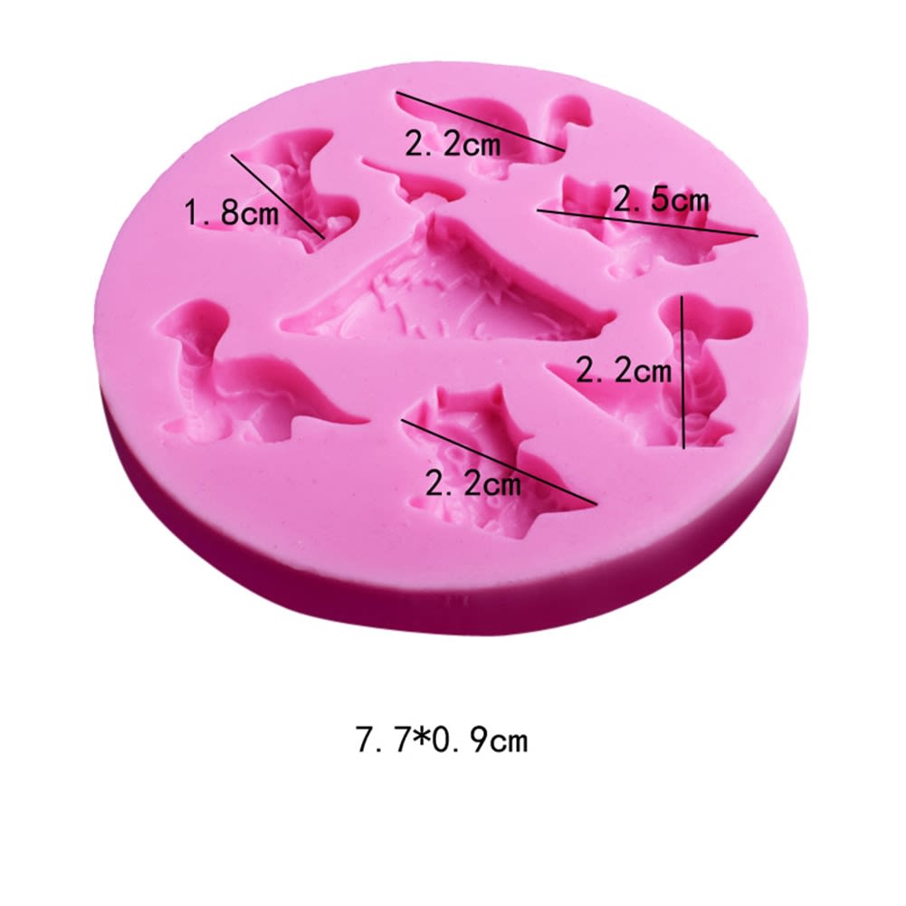 Molde Fondant Dinosaurios Silicona3