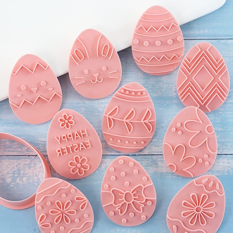 Set Cortador Marcador Huevos N°1 - 10 Piezas Plástico6