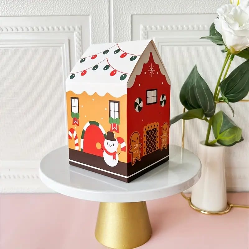 Set Cajas Casa Navidad N°8 14x8,5x8,5 cm. 4 Unidades2